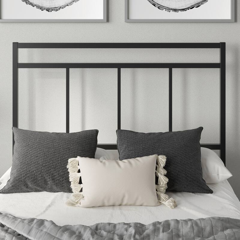 Sleek Black Twin Platform Bed with Headboard and Storage