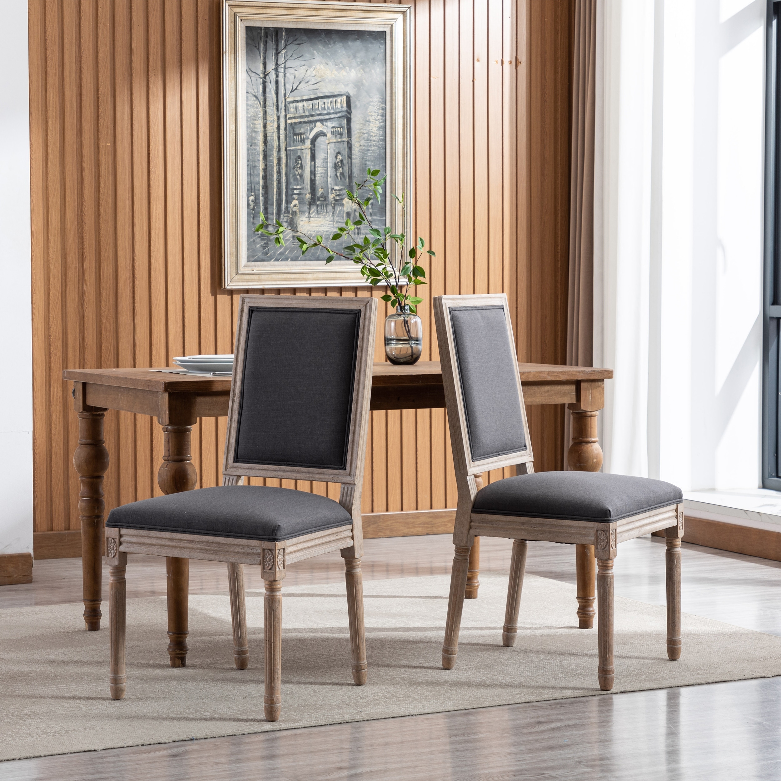 Square Back Dining Chairs Arm Chair