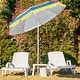 preview thumbnail 34 of 40, Costway 6.5 FT Patio Beach Umbrella Sun Shade Tilt Aluminum Sports Colorful