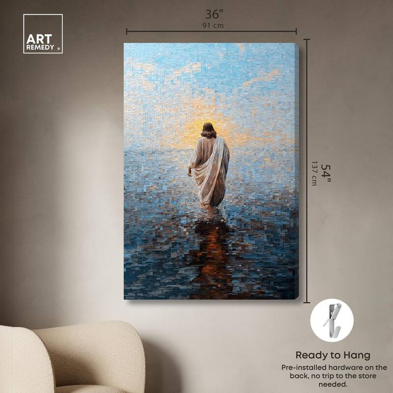 Water Walker Mosaic I Canvas by Art Remedy, Gallery Wrapped