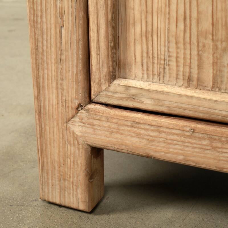 77" Long Three Drawers Sideboard Weathered Natural