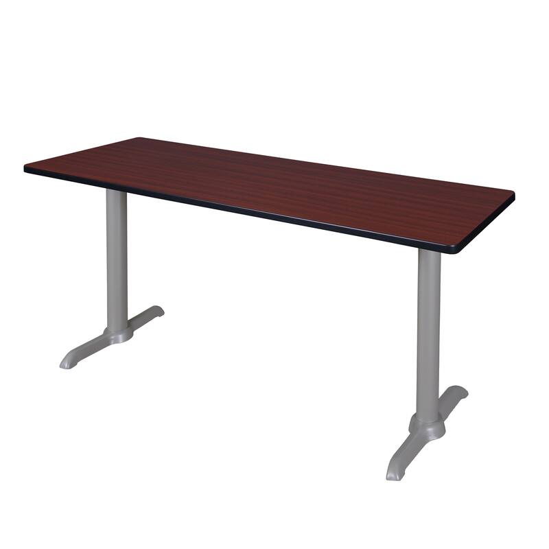 60" x 24" Training Table- Mahogany/Grey