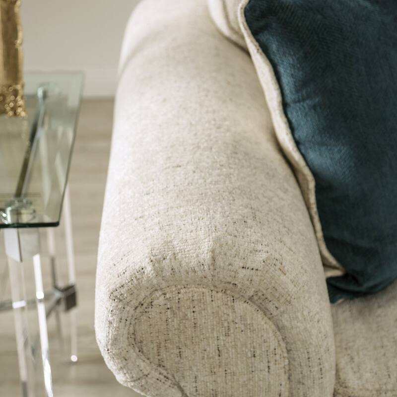 Mecia Transitional Chenille Rolled Arms 2-Piece Sofa Set by Furniture of America