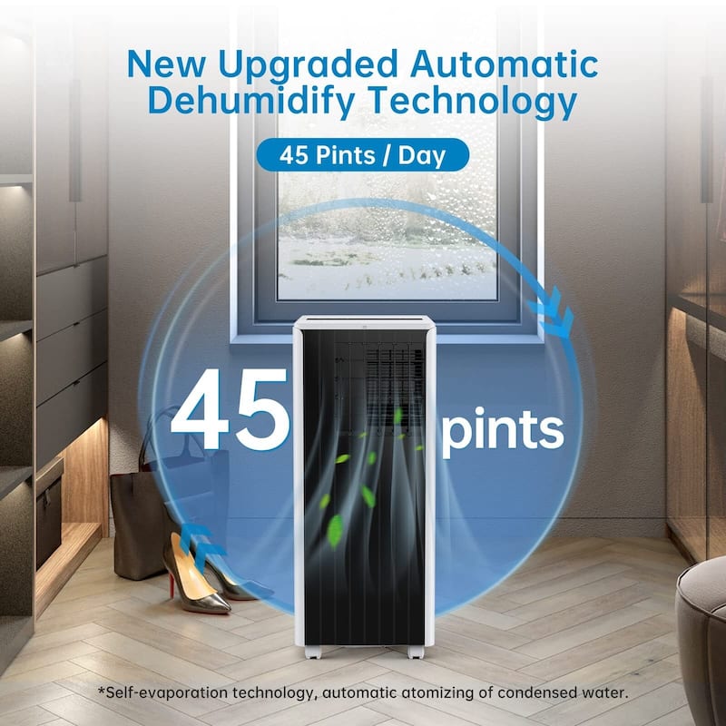 3-in-1 Portable Air Conditioner, 8,000 BTU, Up to 350 Sq.Ft