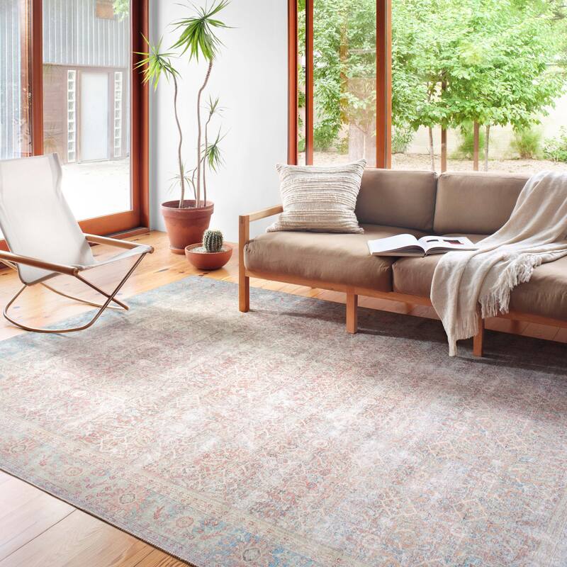 Alexander Home Sophia Printed Shabby Chic Distressed Area Rug