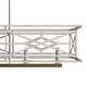 preview thumbnail 7 of 20, Hunter Langwood 6-Light Linear Chandelier - Dining Room, Kitchen Island, Cage - Contemporary, Modern Farmhouse, Shabby Chic