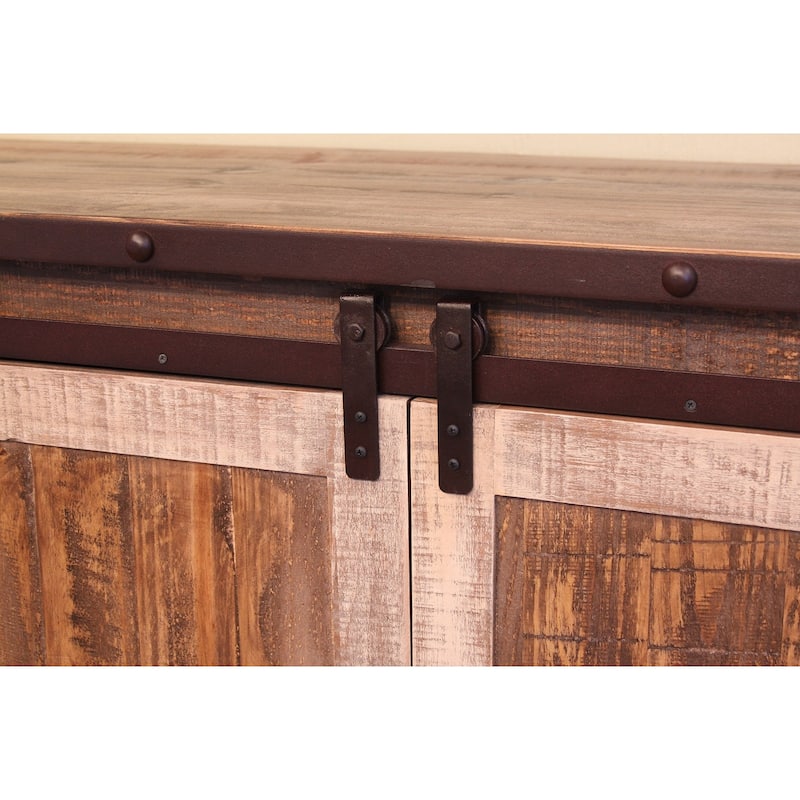 Greenview Multi-Color Sliding Door TV Stand - 60"