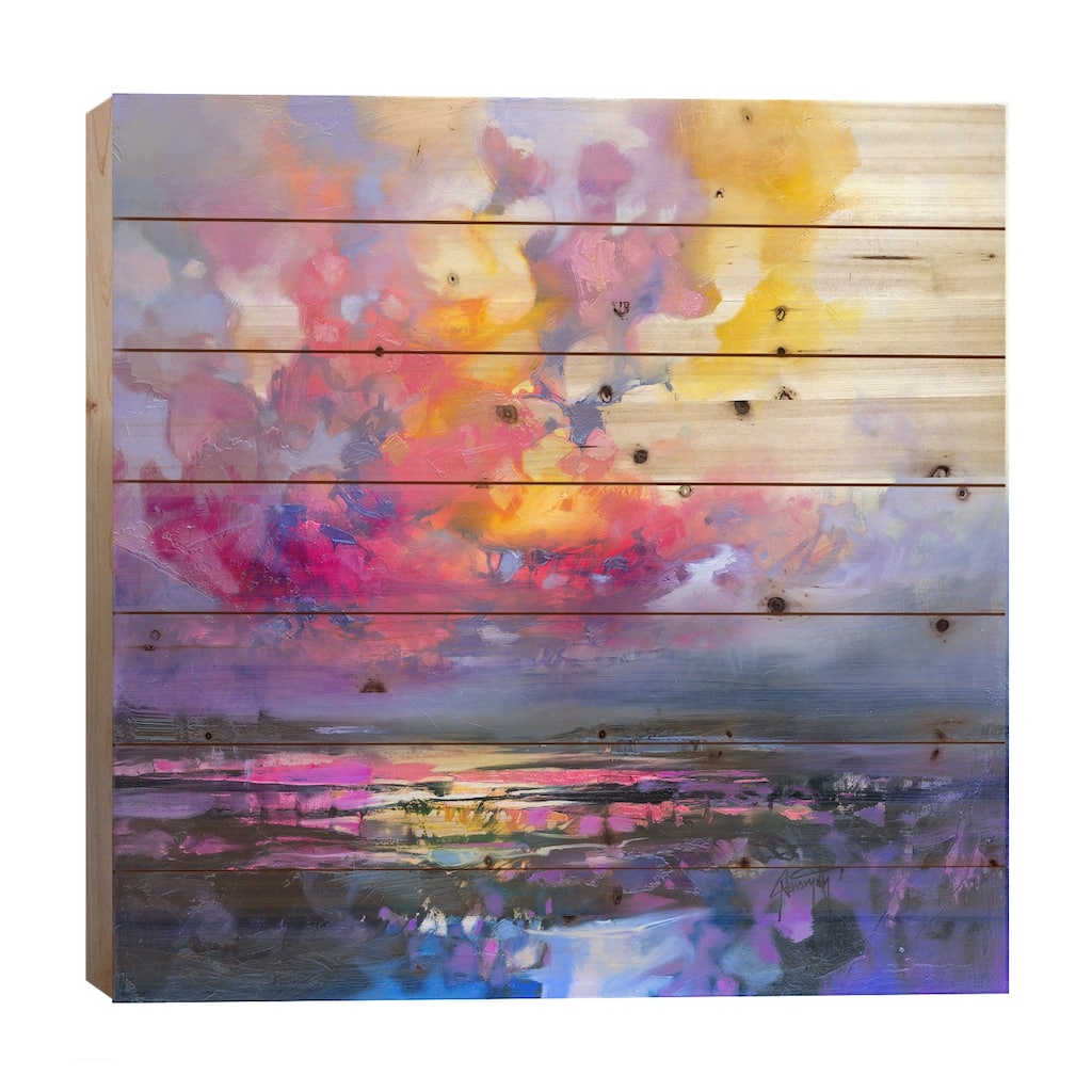 Binding Energy I Print On Wood by Scott Naismith - Multi-Color