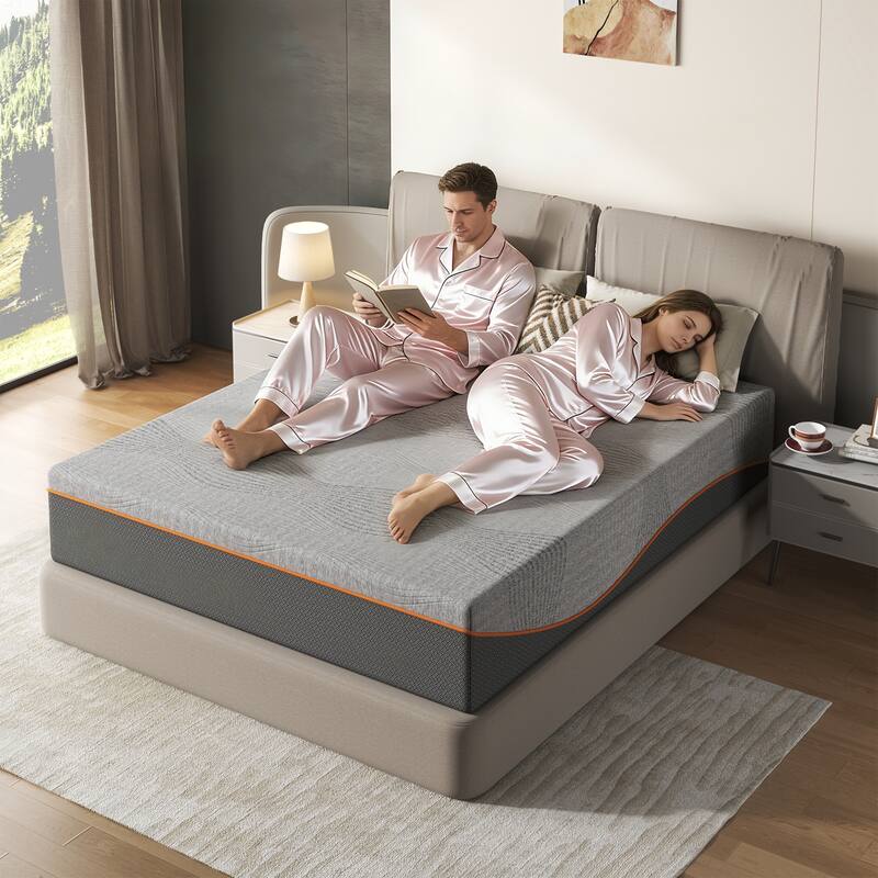 King Size Mattress, 10 Inch Memory Foam Mattress, Fiberglass Free, Breathable Cooling Layers, Certified Safe Materials