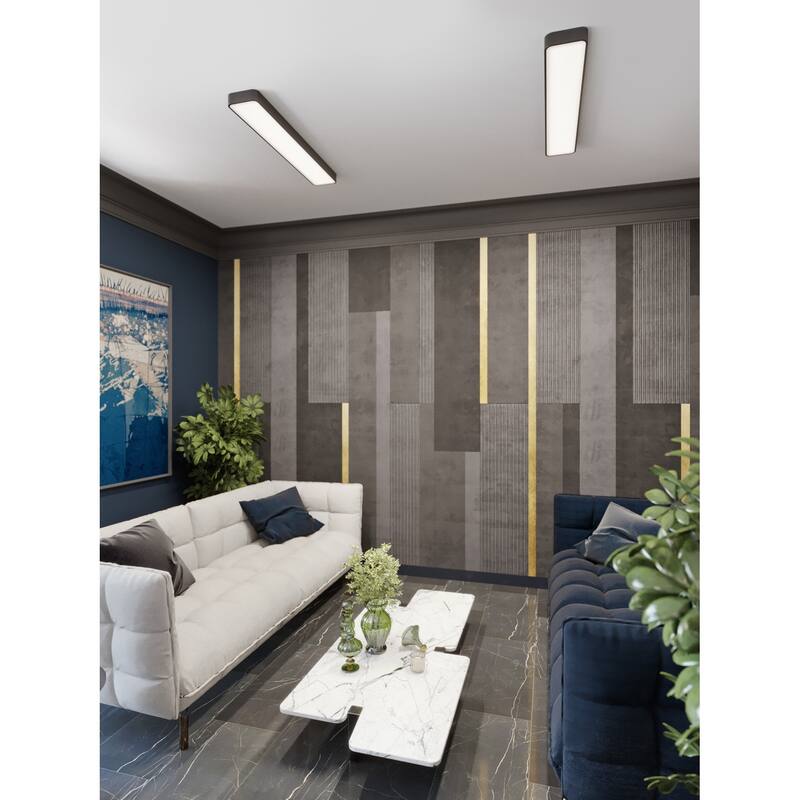 AFX BAYL4608LAJUD Bailey 2 Light 46" Wide LED Flush Mount Ceiling