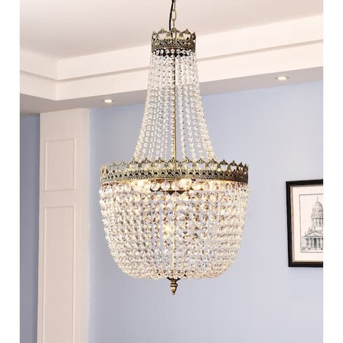 Maxax 5 - Light Unique / Statement Empire Chandelier with Crystal Accents - MX155001-P