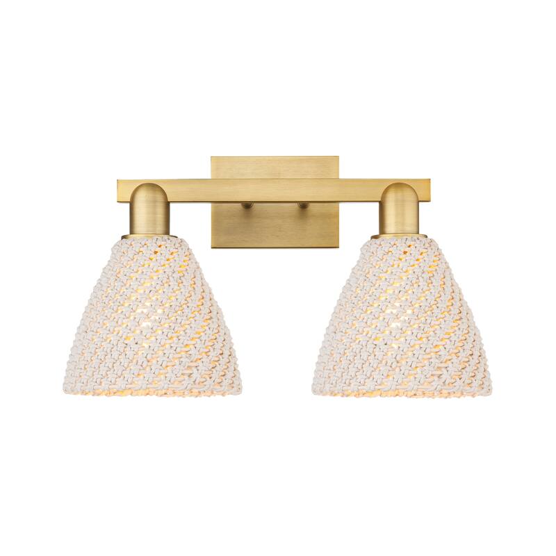 Innovations Lighting Downtown Urban - Natural Ballston Dome - 2 Light 16" Bath Vanity Light