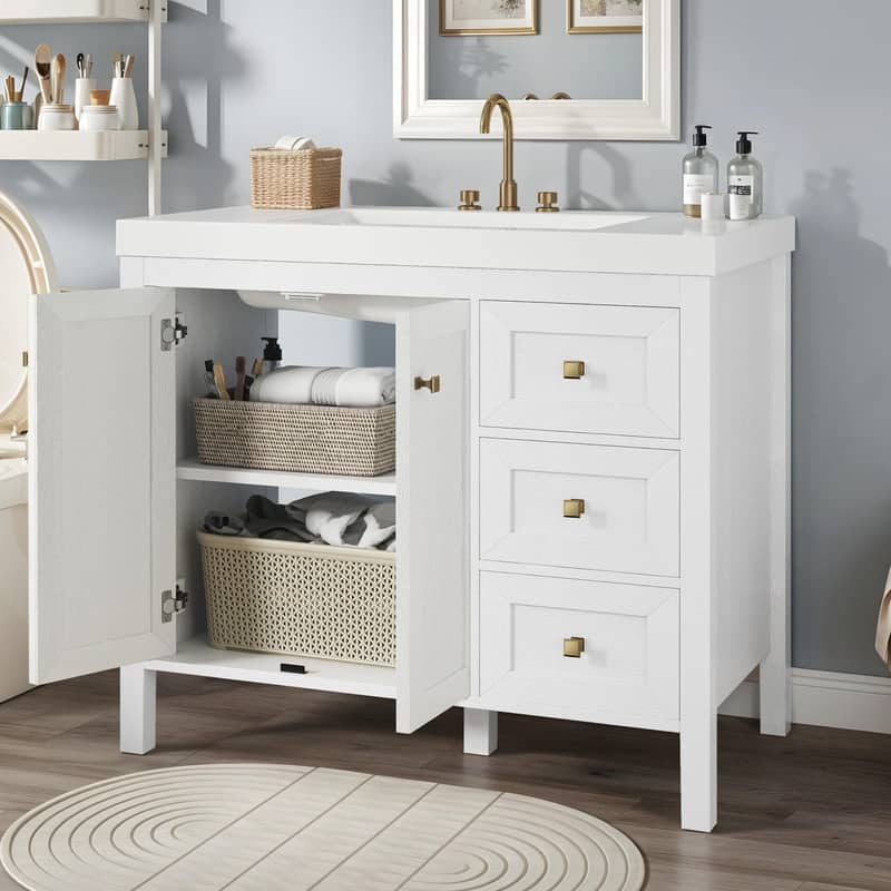 Moasis 36"/42" Bathroom Vanity Cabinet with Sink