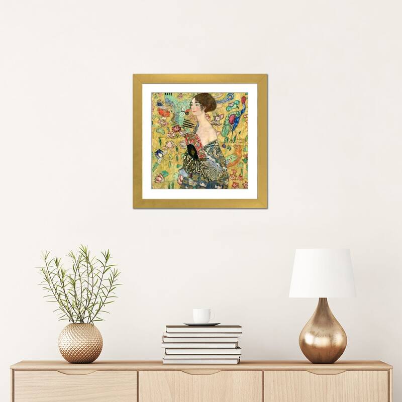iCanvas "Lady with a Fan" by Gustav Klimt