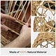 preview thumbnail 6 of 12, 2-Light Boho Hand Woven Rattan Chandeliers Pendant Light