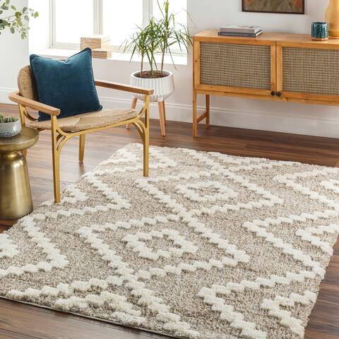 Artistic Weavers Florida Boho Diamond Plush Area Rug