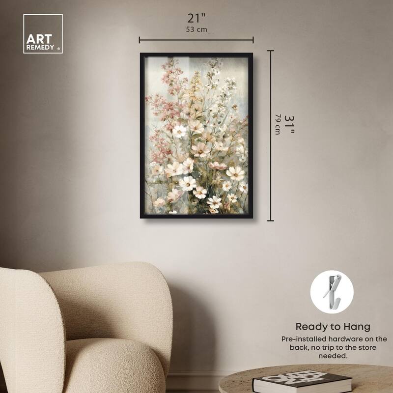 Heirloom Blossoms I Shadowbox by Art Remedy