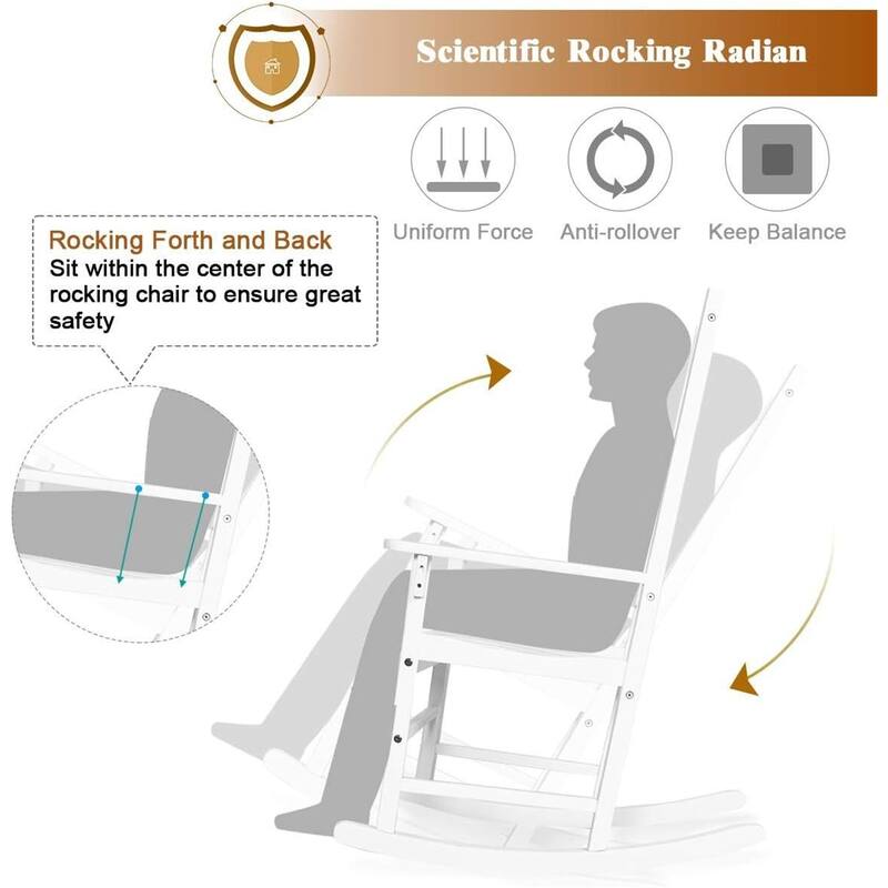White Wooden Rocking Chair