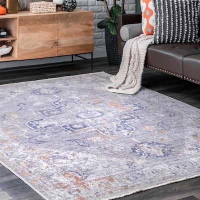 Nuloom Marquita Traditional Vintage Floral Medallion