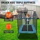 preview thumbnail 5 of 5, UIMOSO 6FT Trampoline for Kids, 72" Indoor/Outdoor Toddlers Trampoline, Mini Baby Trampoline with Safety Enclosure Net