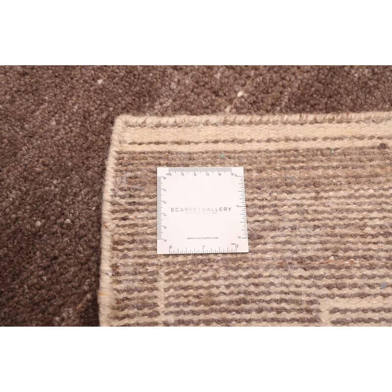 ECARPETGALLERY Hand-knotted Tangier Taupe Wool Rug - 5'2 x 8'2