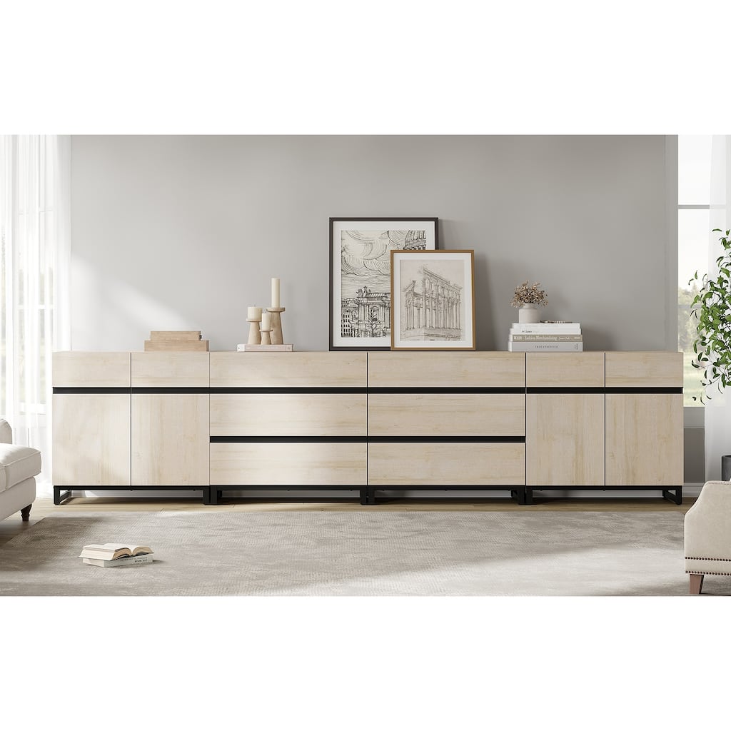 Dresser for Bedroom, Closet Organizers and Storage with Adjustable Shelves and 6 Drawers, Wooden Modern Dresser