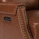 preview thumbnail 34 of 49, Kunibert Multifunctional Genuine Leather Nursery Chair with Metal Swivel Base Set of 2 by HULALA HOME