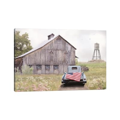 iCanvas "Flag on Tailgate" by Lori Deiter Canvas Print