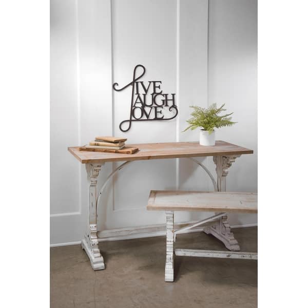Shop Live Laugh Love Wall Decor Antique Copper White Finish