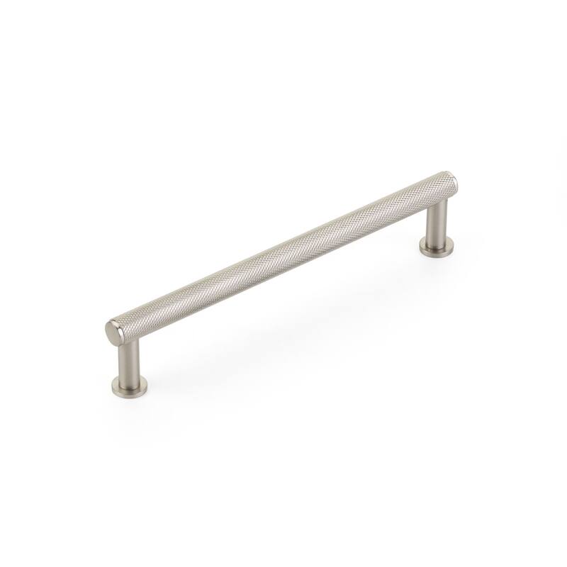 Schaub and Company Pub House 6" Center to Center Knurled Handle Solid - Brushed Nickel