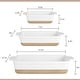 Ceramic Baking Dish, Casserole Dishes for Oven, Extra Deep Lasagna Pans ...