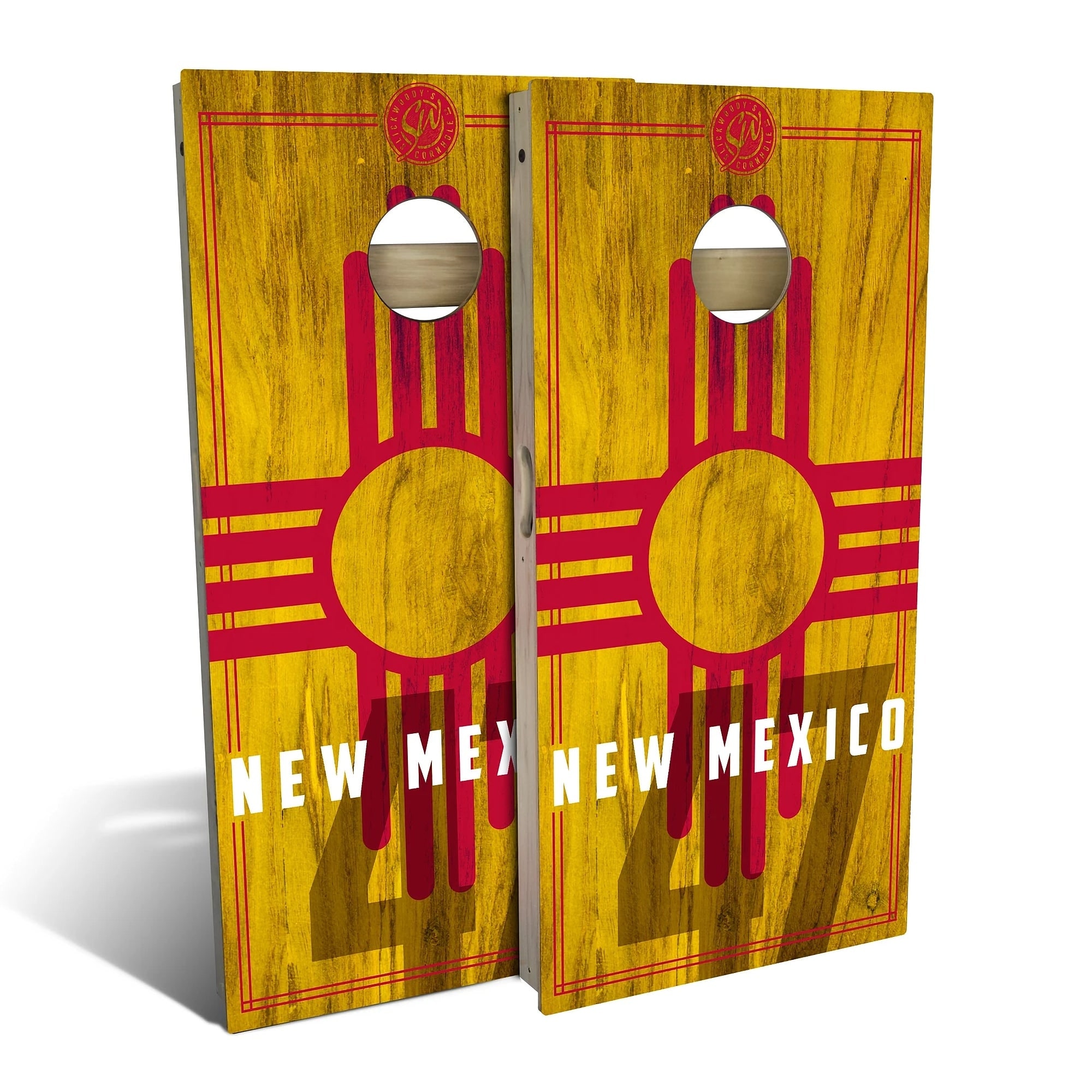 New Mexico State Flag 2.0 Outdoor Cornhole Board Set