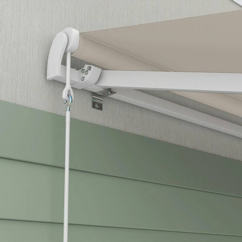 16'x10' Electric Awning, Retractable, Remote Controller, Manual Crank