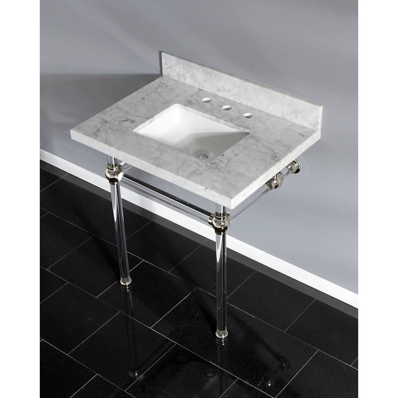 Kingston Brass Templeton 30" Rectangular Marble Wall Mounted Bathroom