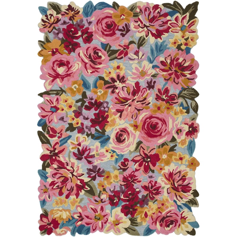 Marisela Coastal Floral and Botanical Area Rug