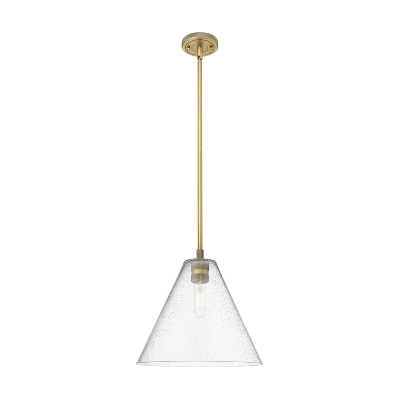Innovations Lighting Downtown Urban - Crown Point - 1 Light 12" Berkshire Stem Hung Pendant