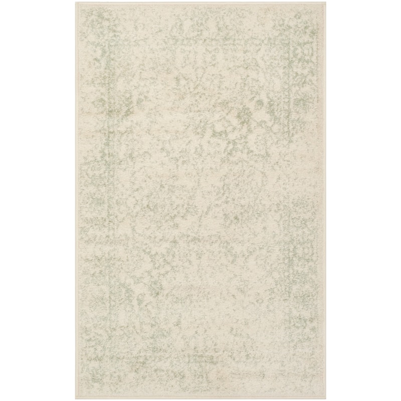 SAFAVIEH Adirondack Riin Rustic Shabby Chic Distressed Rug - 2' x 3' - Ivory/Sage