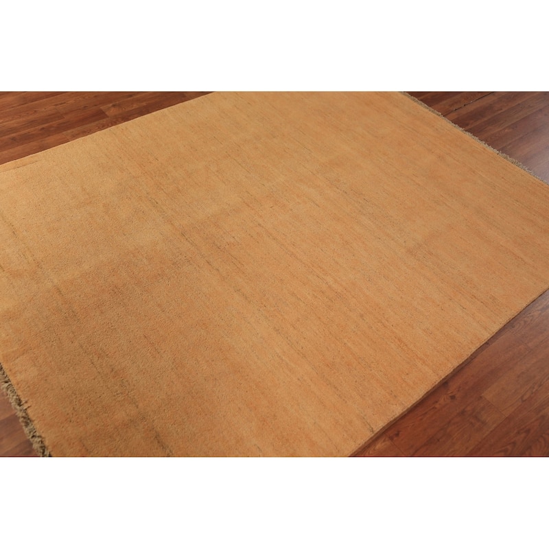 Gabbeh Oriental Rug Handmade Tribal Wool Carpet - 5'1" x 6'6"