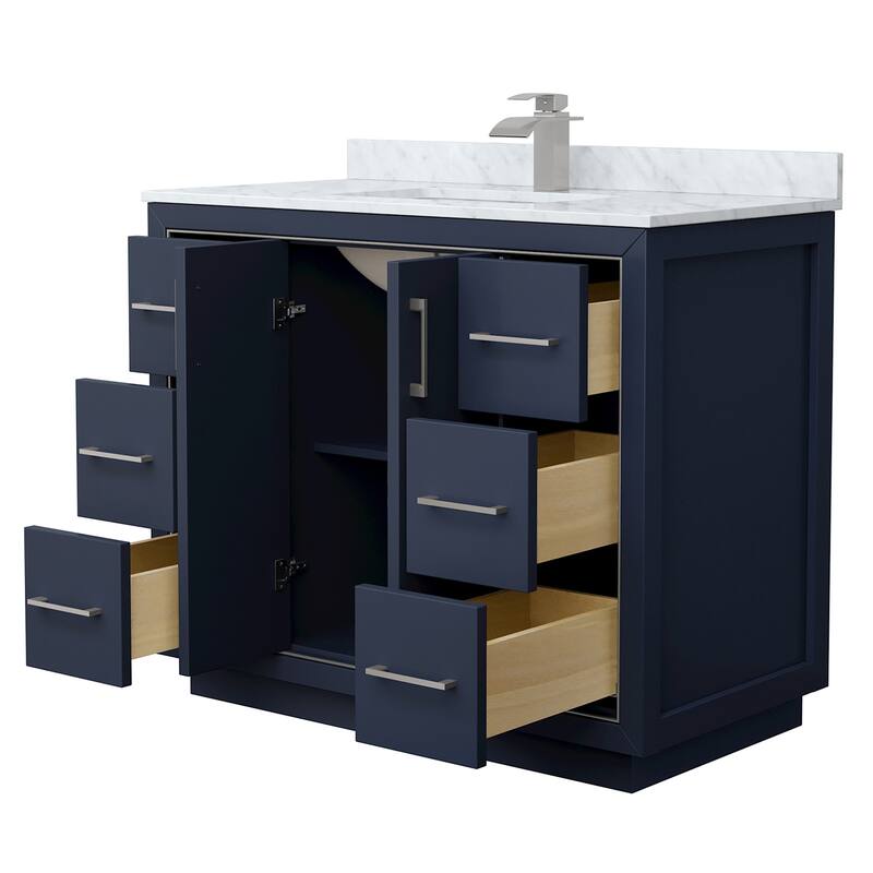 Wyndham Collection WCF1111-42S-NAT-MXX Icon 42" Free Standing Single