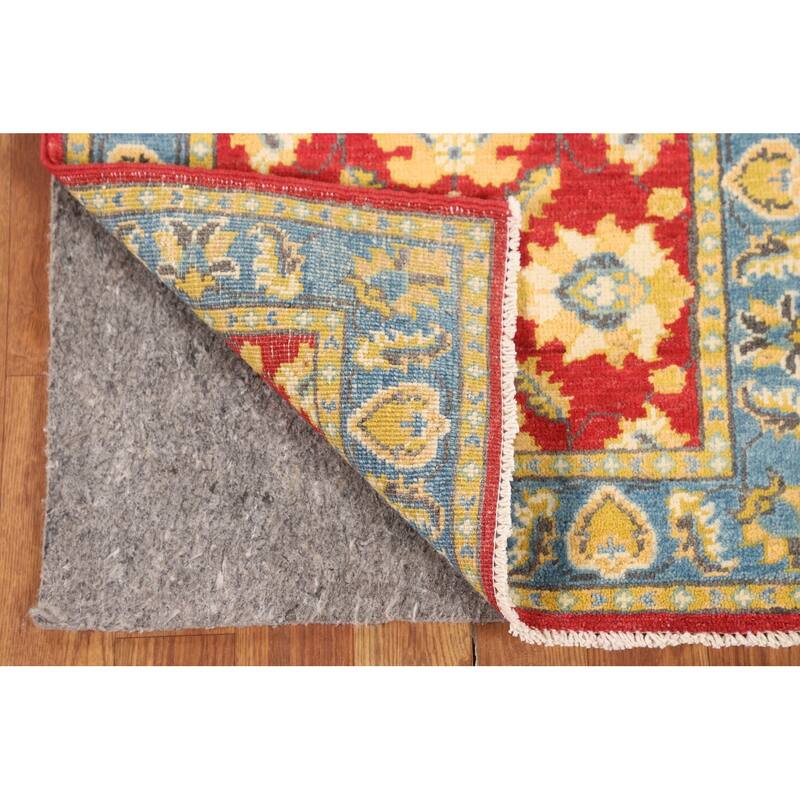 Red Oushak Runner Rug Hand-Knotted Wool Carpet - 2'0" x 5'11"
