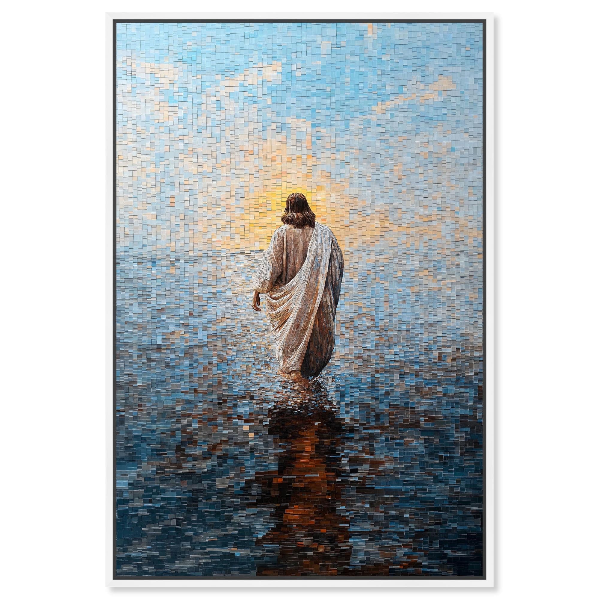 Water Walker Mosaic I Canvas by Art Remedy