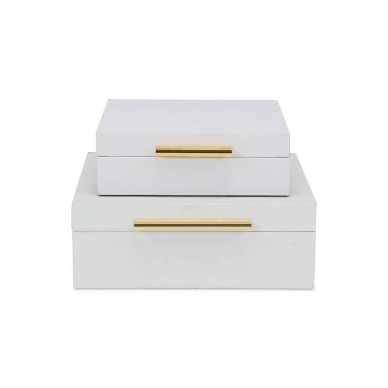 Lusan Black Vinyl Decorative Box Set
