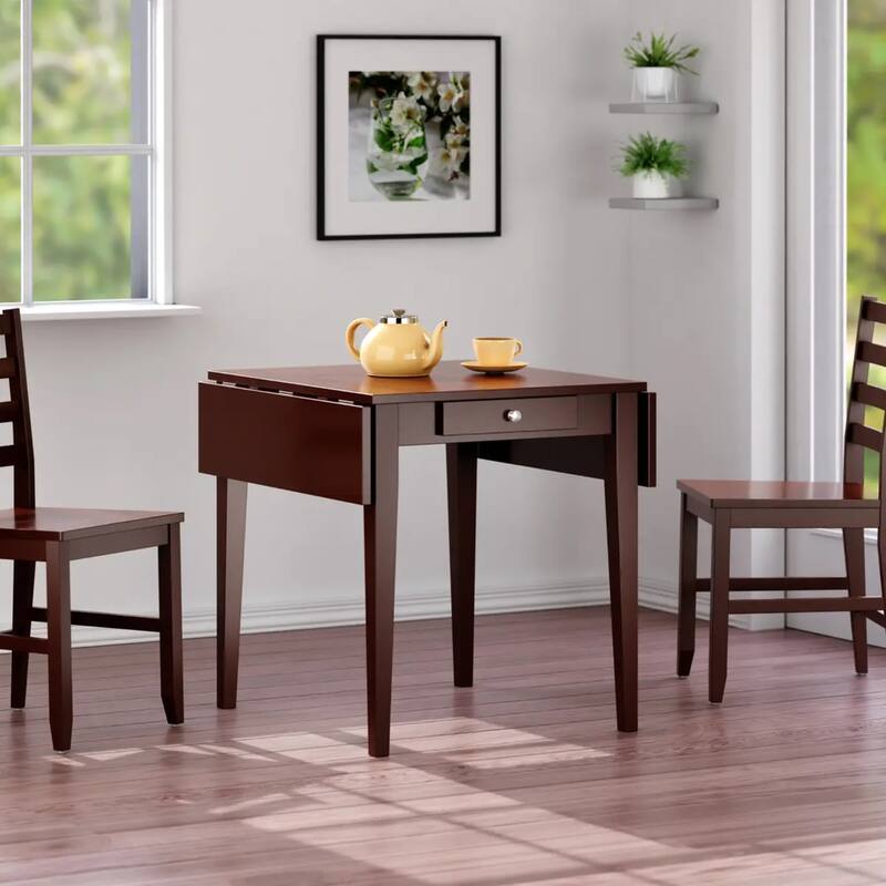 Wooden Foldable Dining Table - 41.75" - Walnut finish