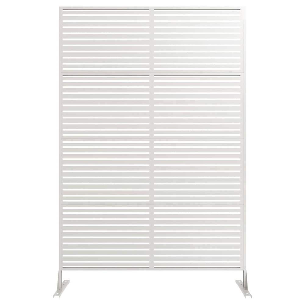 72 in Freestanding Decorative Metal Garden Fence, Privacy Screen Panel, 1 PC