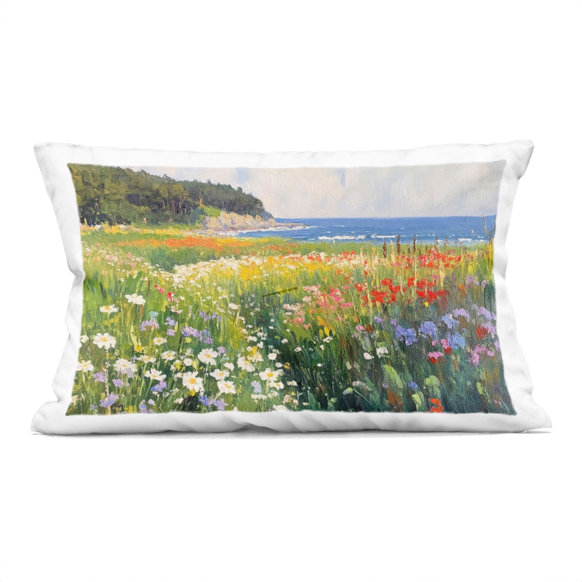 Stupell Vivid Wildflower Beach Decorative Printed Throw Pillow Design by Petal Prints Design
