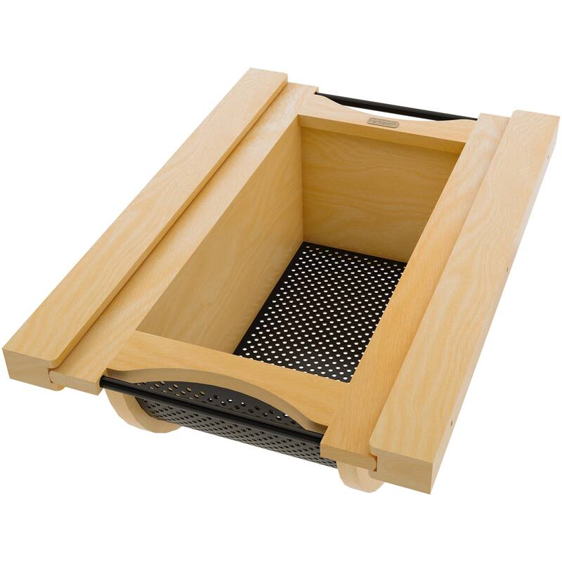 Rev-A-Shelf 4SSB-15 Modern 14-11/16" Wide Cabinet Door Organizer with - Maple / Black