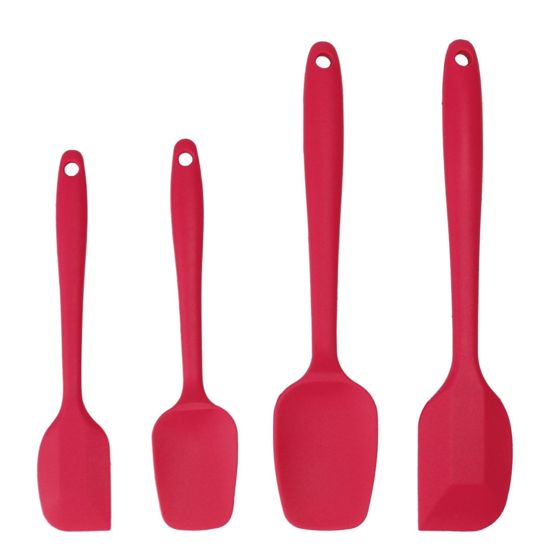 4pcs Silicone Spatula Set Heat Resistant Non Stick Spatula On