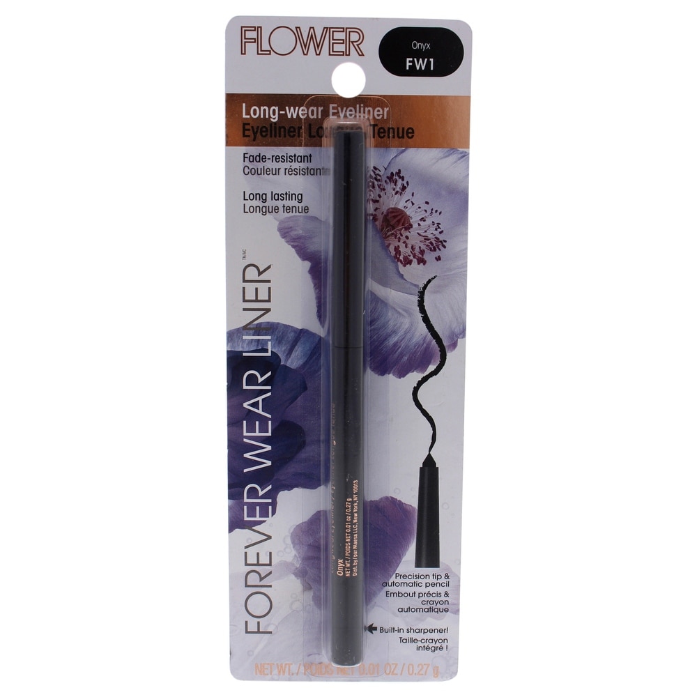 Forever Wear Liner Long-Wear Eyeliner - Fw1 Onyx By Flower For Women - 0 01 Oz Eyeliner (Eyebrow Pencil - 1 Piece)