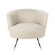 preview thumbnail 2 of 8, SAFAVIEH Arlette Velvet Retro Mid Century Accent Chair - Light Grey - 32" x 33" x 31.5"