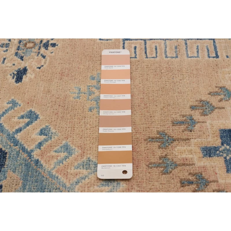 ECARPETGALLERY Hand-knotted Finest Ghazni Copper, Tan Wool Rug - 6'4 x 9'4